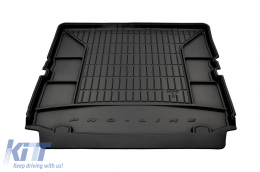 Frogum ProLine rubber trunk mat suitable for Opel Zafira B 2005-2014 7 seats with folded 3rd row of seats-image-6233503