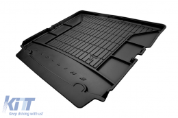 Frogum ProLine rubber trunk mat suitable for Opel Zafira B 2005-2014 7 seats with folded 3rd row of seats-image-6233504