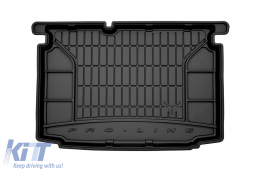 Frogum ProLine rubber trunk mat suitable for Volkswagen Polo hatchback 2009-2017 with the trunk floor in the lower position - ABTLPV6019761