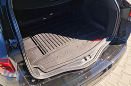 Frogum ProLine rubber trunk mat suitable for Renault Megane wagon 2015-2022 with the trunk floor in the upper position-image-6233369