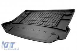 Frogum ProLine rubber trunk mat suitable for Hyundai Kona 2017-2023, with the trunk floor in the upper position-image-6233422