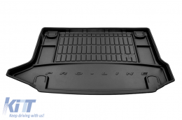 Frogum ProLine rubber trunk mat suitable for Hyundai Kona 2017-2023, with the trunk floor in the upper position-image-6233423