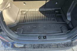 Frogum ProLine rubber trunk mat suitable for Hyundai Kona 2017-2023, with the trunk floor in the upper position-image-6233428