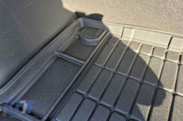 Frogum ProLine rubber trunk mat suitable for Hyundai Kona 2017-2023, with the trunk floor in the upper position-image-6233429