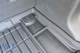 Frogum ProLine rubber trunk mat suitable for Hyundai Kona 2017-2023, with the trunk floor in the upper position-image-6233430