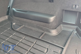 Frogum ProLine rubber trunk mat suitable for Skoda Kodiaq after 2016 7 seats with folded 3rd row of seats, with side pockets-image-6233525