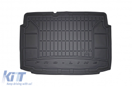 Frogum ProLine rubber trunk mat suitable for Volkswagen Polo hatchback 2001-2009 with the trunk floor in the lower position - ABTLPV6019845