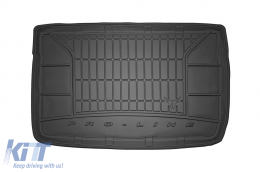 Frogum ProLine rubber trunk mat suitable for Mercedes A class W169 2004-2012 with the trunk floor in the lower position with temporary spare wheel
