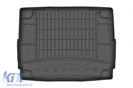 Frogum ProLine rubber trunk mat suitable for Peugeot 3008 2009-2016 with the trunk floor in the lower position