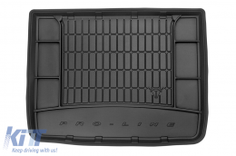 Frogum ProLine rubber trunk mat suitable for Mercedes B class W245 2005-2011 with temporary spare wheel and plastic trim behind the rear seats - ABTLPM6019967