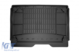 Frogum ProLine rubber trunk mat suitable for Citroën Berlingo Multipack 2008-2018 without additional cargo compartment - ABTLPC6019969