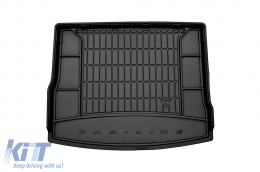 Frogum ProLine rubber trunk mat suitable for Volkswagen Tiguan after 2015 with the trunk floor in the upper position