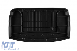 Frogum ProLine rubber trunk mat suitable for Volkswagen Polo hatchback after 2017 with the trunk floor in the lower position - ABTLPV6020075