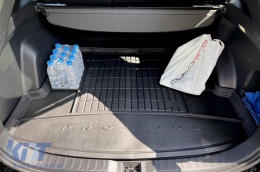Frogum ProLine rubber trunk mat suitable for Toyota Rav4 after 2018 with the trunk floor in the upper position-image-6234366