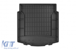 Frogum ProLine rubber trunk mat suitable for Toyota Auris Hybrid 2012-2018 with the trunk floor in the lower position, without organizer