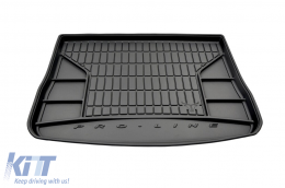 Frogum ProLine rubber trunk mat suitable for Volkswagen Tiguan 2007-2017 with the trunk floor in the upper position-image-6234979
