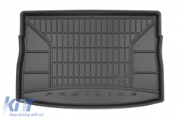 Frogum ProLine rubber trunk mat suitable for Volkswagen Golf VII hatchback 2012-2019 with the trunk floor in the upper position - ABTLPV6020260