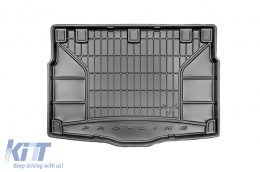 Frogum ProLine rubber trunk mat suitable for Hyundai i30 hatchback 2011-2017 with the trunk floor in the upper position - ABTLPH6020270