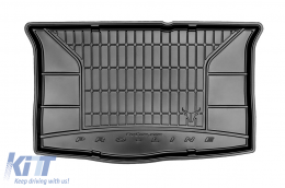 Frogum ProLine rubber trunk mat suitable for Hyundai i20 2014-2019 5 doors with the trunk floor in the lower position - ABTLPH6020315