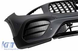 Front A Design bumper suitable for Mercedes GLB X247 2019-2023, with chrome/black GT grille-image-6264978