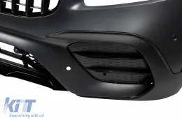 Front A Design bumper suitable for Mercedes GLB X247 2019-2023, with chrome/black GT grille-image-6264979