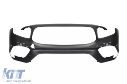 Front A Design bumper suitable for Mercedes GLB X247 2019-2023, with chrome/black GT grille-image-6264980