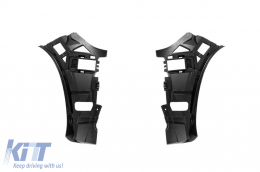 Front A Design bumper suitable for Mercedes GLE SUV W167, GLE Coupe C167 2020-2023, after 2024 with chrome grille and chrome trims-image-6265797