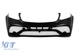 Front A design bumper suitable for Mercedes GLS X166 2015-2019, with black lacquer elements - ABMEFX6007806