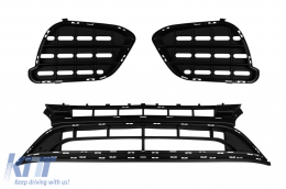 Front A design bumper suitable for Mercedes E-Class W213 sedan, S213 estate 2016-2019, for the model without active flaps-image-6265751