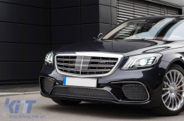 Front A Design bumper type S65 suitable for Mercedes S-Class W222 2017-2020-image-6265842