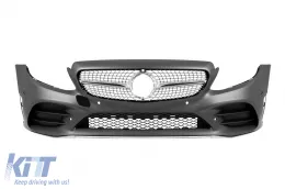 image-76-Front A Design Line bumper suitable for Mercedes C-Class W205 Sedan, S205 Estate 2013-2020