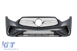 Front A Design Line bumper suitable for Mercedes GLC SUV X254 after 2022 with Diamond grille - ABFBM6020905