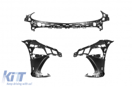 Front A Design Line bumper suitable for Mercedes GLC SUV X254 after 2022 with Diamond grille-image-6237326