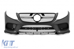 Front A Design Line bumper suitable for Mercedes GLE Coupe C292 2015-2019 with chrome/black diamond grille - ABFBM6020908