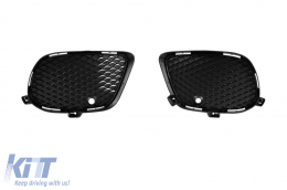 Front A Design Line bumper suitable for Mercedes GLE Coupe C292 2015-2019 with chrome/black diamond grille-image-6237368