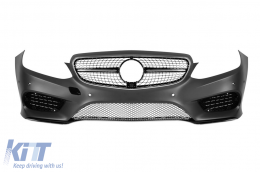 Front A Design Line bumper suitable for Mercedes E-Class W212 Sedan, S212 Estate 2014-2016 with black diamond grille - ABFBM6020909