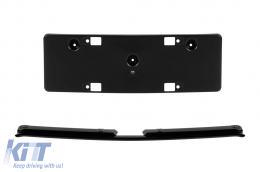 Front A Design Line bumper suitable for Mercedes V-Class W447 2014-2023 with black diamond grille-image-6237391