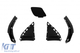 Front A Design Line bumper suitable for Mercedes V-Class W447 2014-2023 with black diamond grille-image-6237392