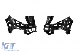 Front A Design Line bumper suitable for Mercedes V-Class W447 2014-2023 with black diamond grille-image-6237393