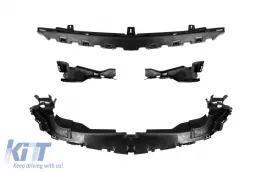 Front A Design Line Stoßstange geeignet für Mercedes C-Klasse W205 Limousine, S205 Kombi 2013-2018 mit Chrome/Schwarz GT Kühlergrill-image-6147303