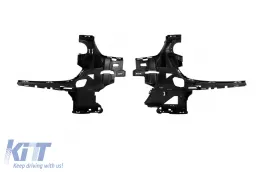 Front A Design Line Stoßstange geeignet für Mercedes S-Klasse W223 nach 2020 mit Chrom/schwarzem Kühlergrill-image-6147599