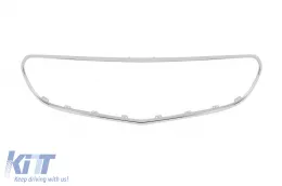 Front A Design Line Stoßstange geeignet für Mercedes E-Klasse W212 Limousine, S212 Kombi 2014-2016 mit Chrom/grauer Diamantgrill-image-6237275