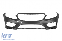Front A Design Line Stoßstange geeignet für Mercedes E-Klasse W212 Limousine, S212 Kombi 2014-2016 mit schwarzem Diamantgrill-image-6237373