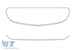 Front A Design Line Stoßstange geeignet für Mercedes E-Klasse W212 Limousine, S212 Kombi 2014-2016 mit schwarzem Diamantgrill-image-6237376