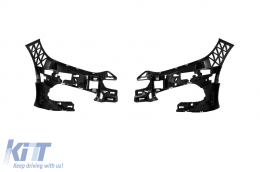Front A Design Line Stoßstange geeignet für Mercedes E-Klasse W212 Limousine, S212 Kombi 2014-2016 mit schwarzem Diamantgrill-image-6237382