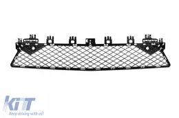 Front A Design Line Stoßstange geeignet für Mercedes C-Class W204 Sedan, S204 Estate 2007-2014 mit PDC, mit Chrome/Black Diamond Kühlergrill-image-6237401