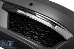 Front A Design Stoßstange geeignet für Mercedes C-Klasse W204 2007-2014 Limousine, Kombi mit PDC, mit Waschdüsen, mit Tagfahrlicht-image-6144395