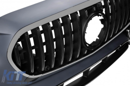Front A Design Stoßstange Typ S63 geeignet für Mercedes S-Klasse W223 nach 2020 mit rauchigen Chromelementen-image-6149980