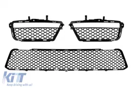 Front A Design Stoßstange Typ S63, S65 mit verchromtem/schwarzem Brabus-Kühlergrill geeignet für Mercedes S-Klasse W221 2006-2013 mit Tagfahrlicht-image-6149924
