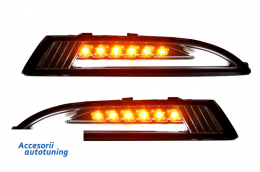 Front Blinker Indicator with Daytime Running Lights suitable for VW Scirocco III (2009-up) Smoked 
